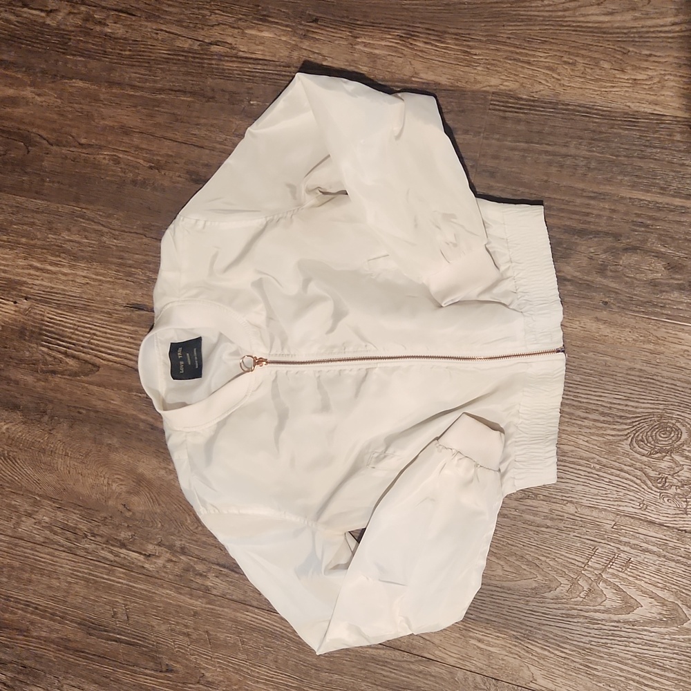 Cropped love tree jacket
